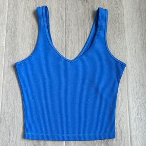 HOLLISTER Blue Ribbed  Tank Top size XXS